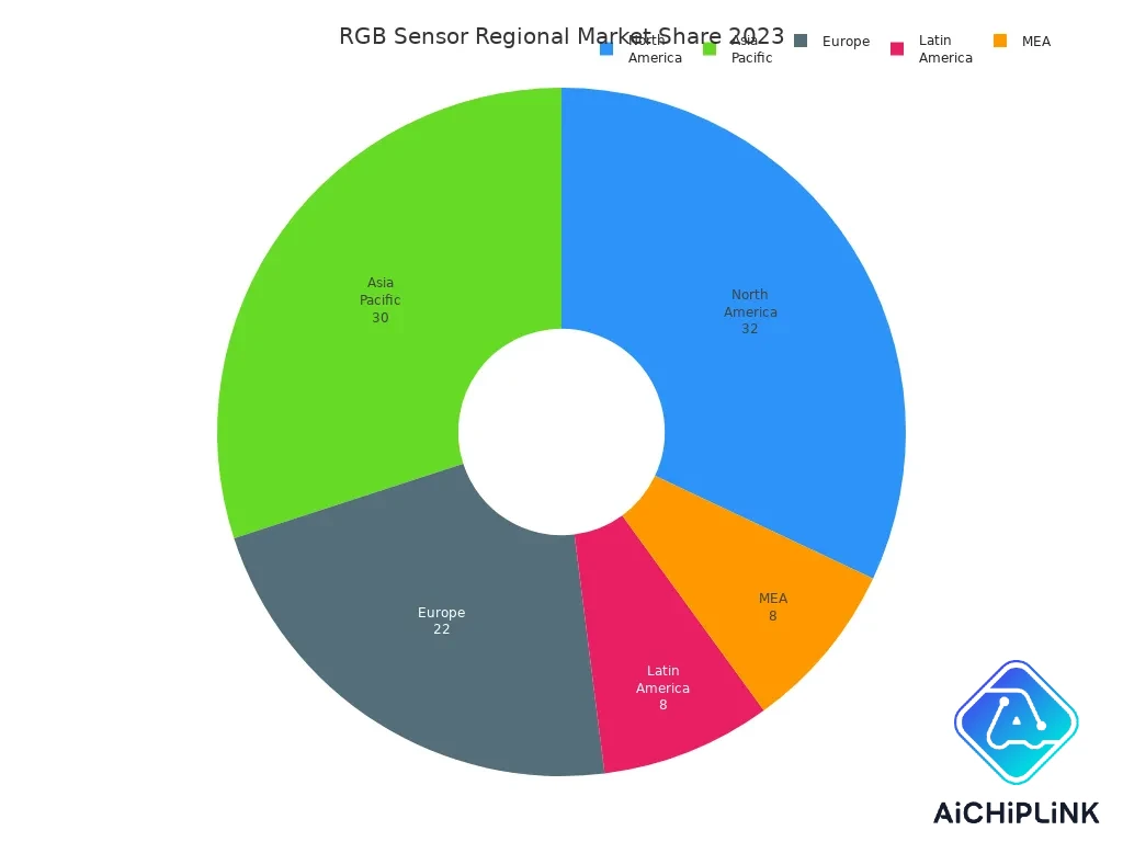 RGB Sensor Regional Market Share 2023
