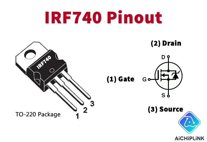 IRF740 Pinout