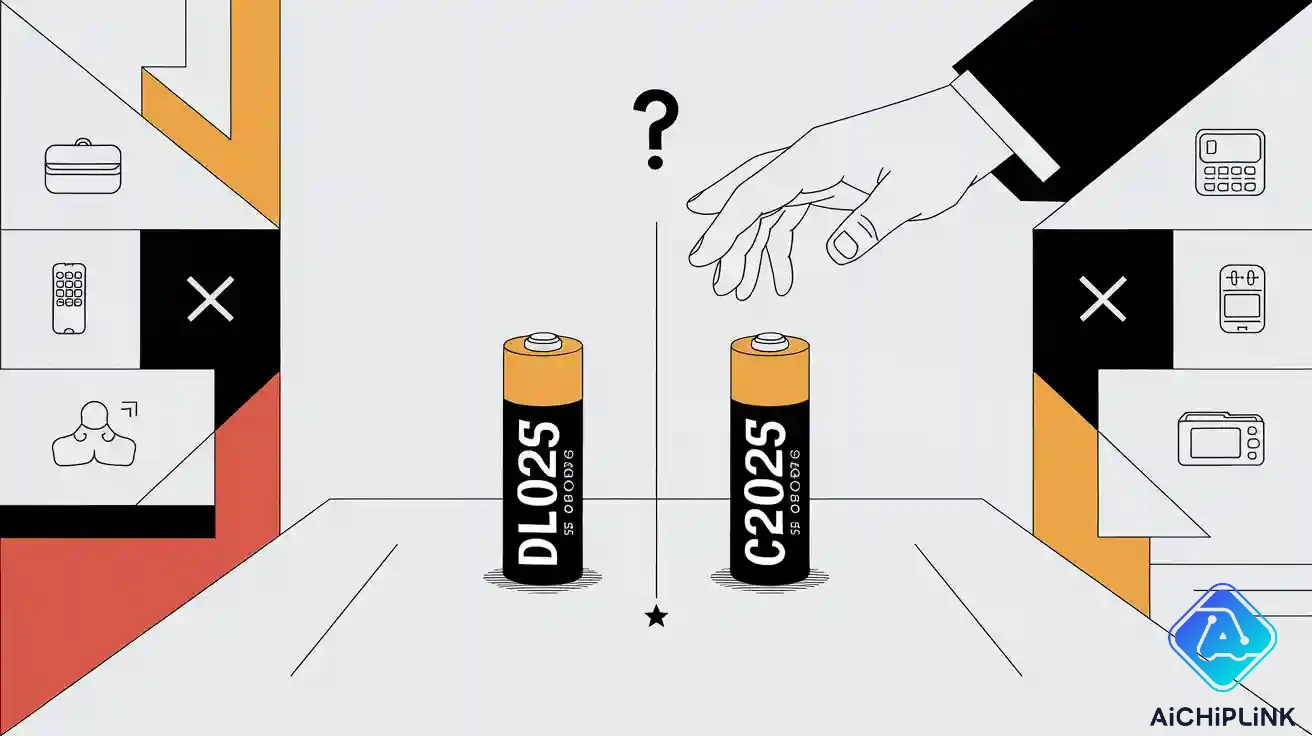 DL2025 Battery vs CR2025 Battery