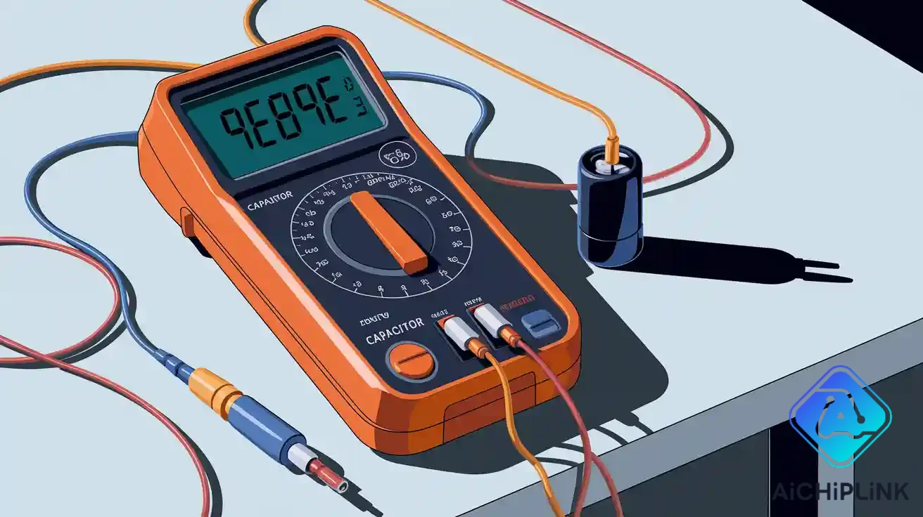 Capacitor Symbol on a Multimeter