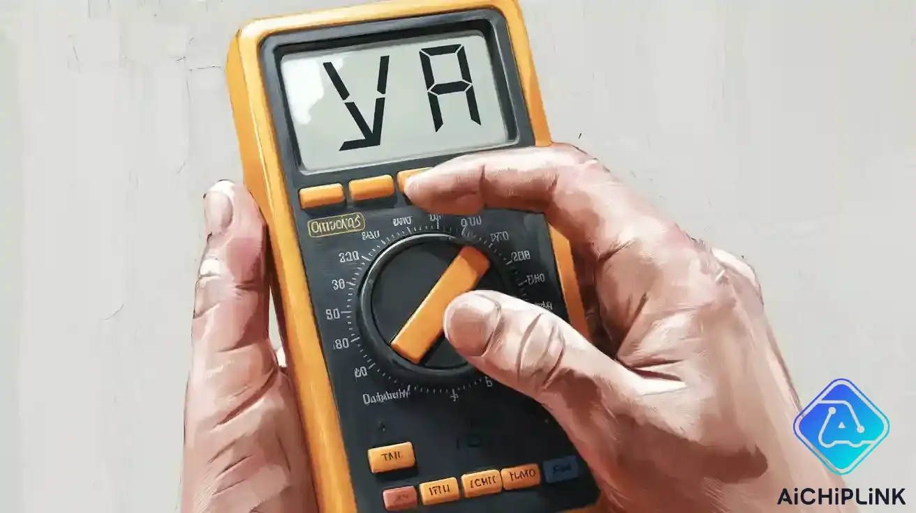 Microfarad Symbol on a Multimeter