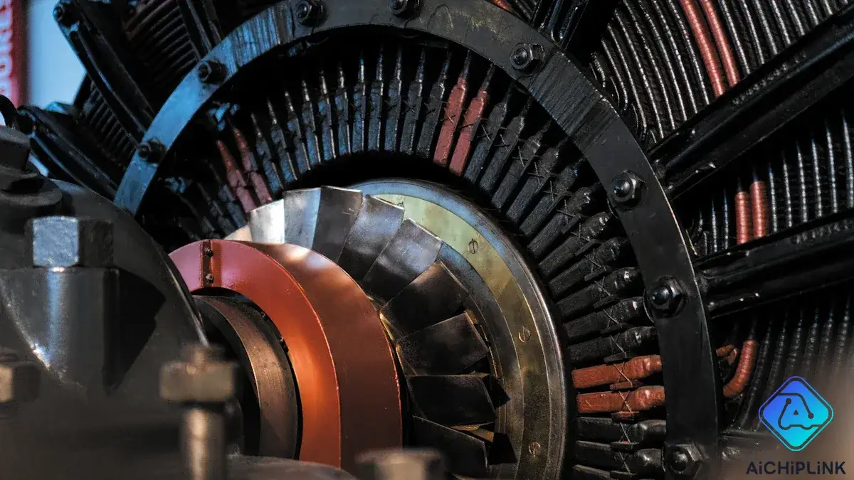 Rotor and Stator.