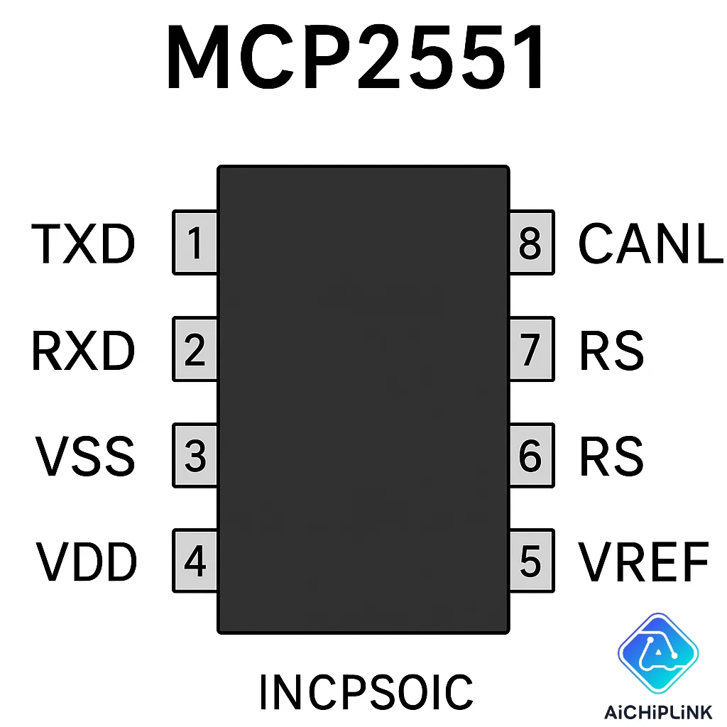 MCP2551 pinout