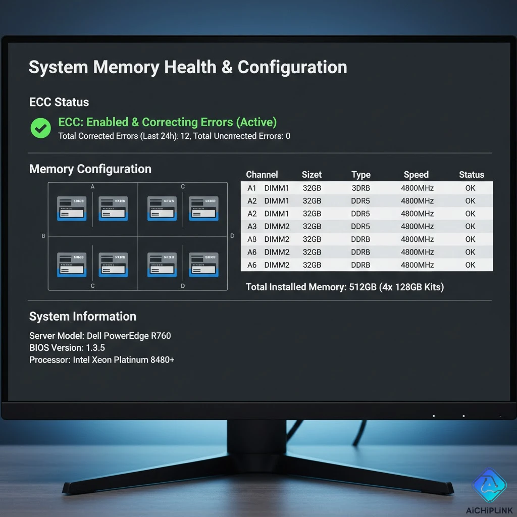 BIOS memory configuration screen displaying MTA18ASF2G72PZ-3G2R1 modules with ECC enabled and DDR4-3200 speed