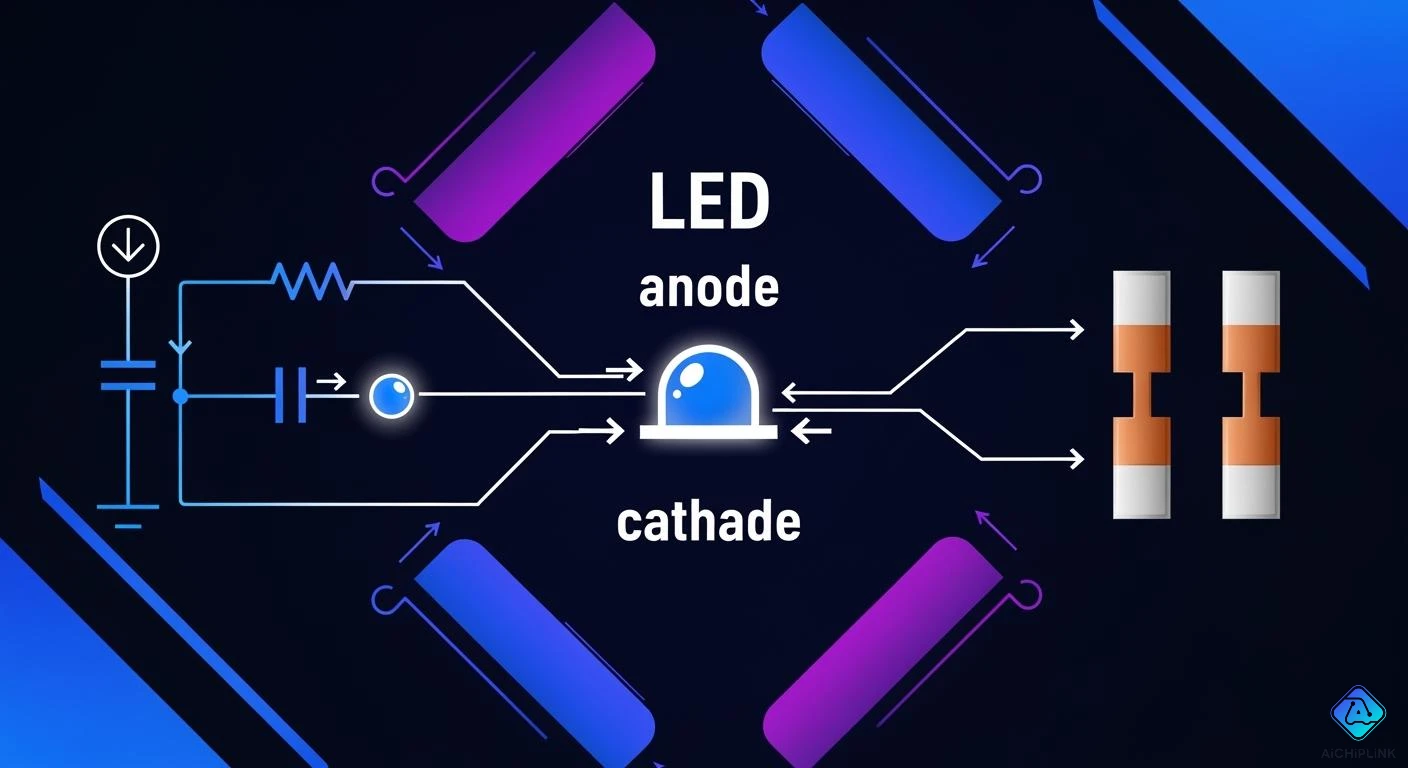 LED Symbol Explained: Anode, Cathode, Polarity, Circuit Diagram, and ...