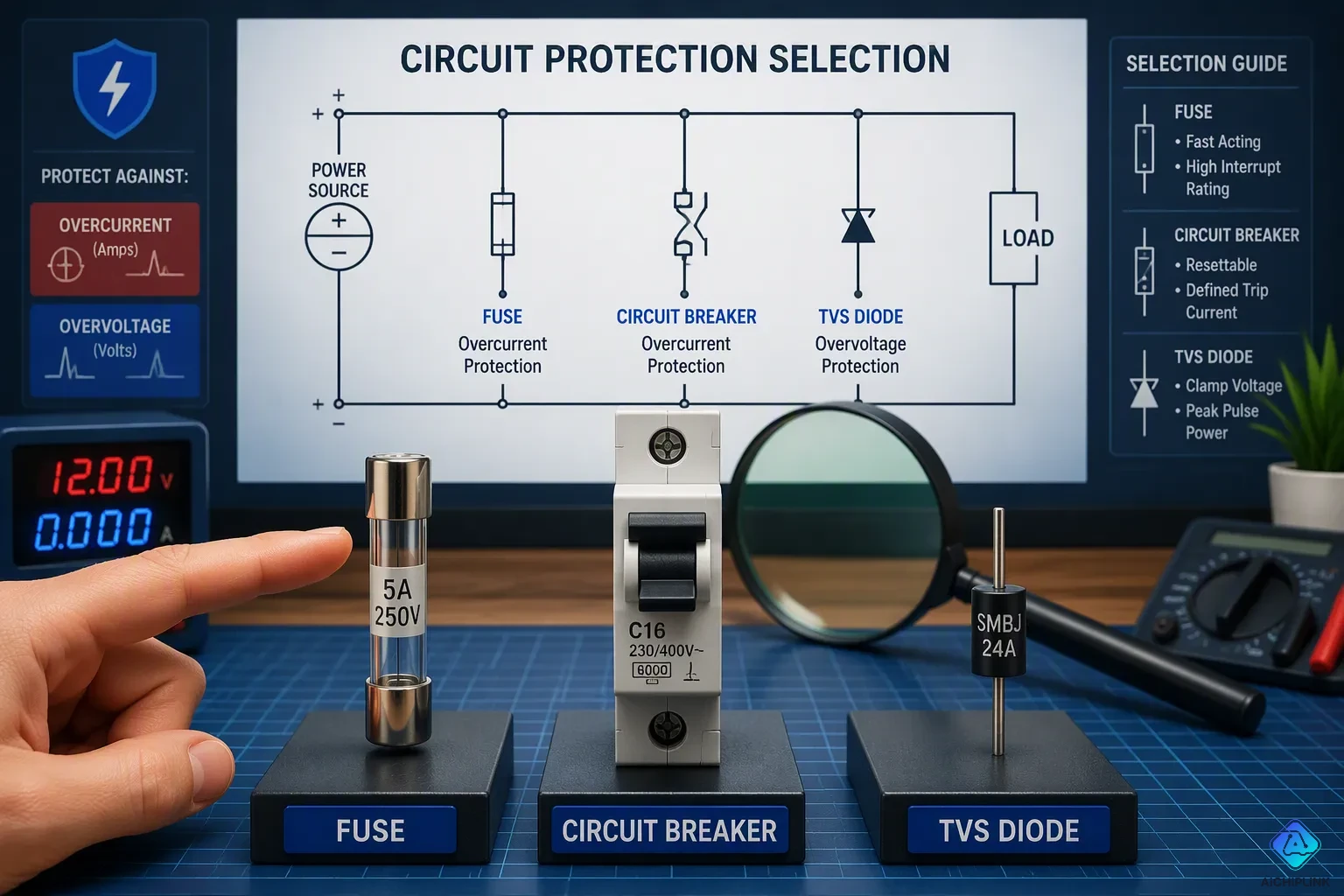 Comparison of Circuit Protection Components