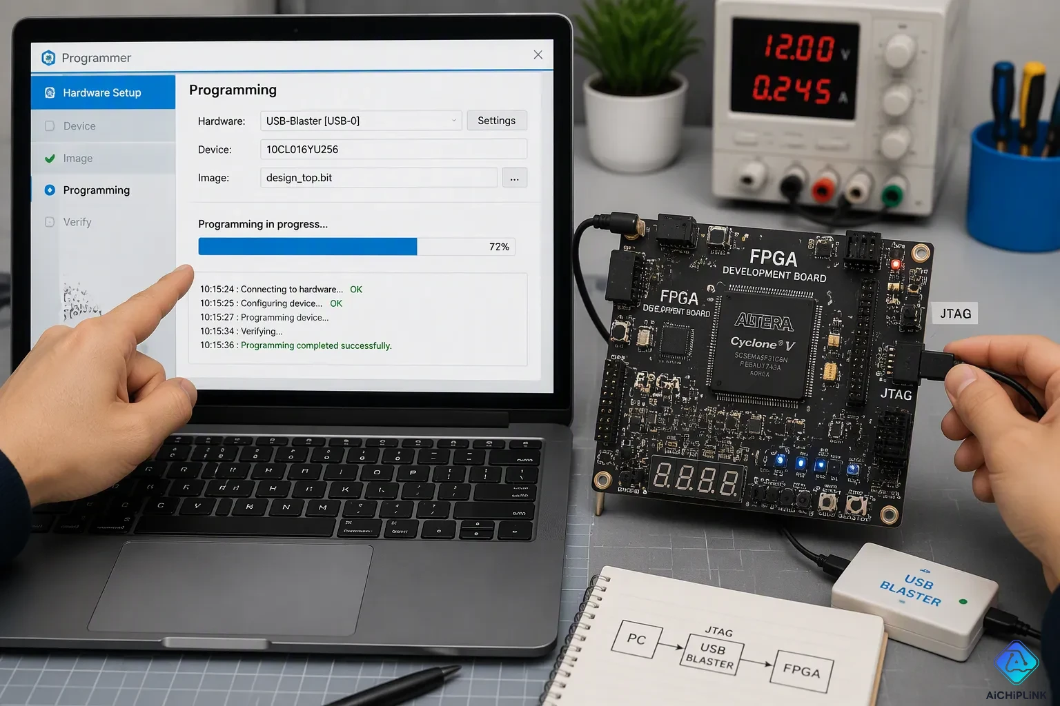 Loading the Bitstream onto the FPGA
