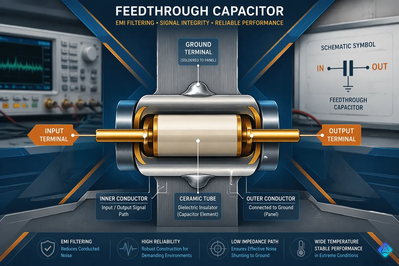 Feedthrough Capacitor Definition and Structure